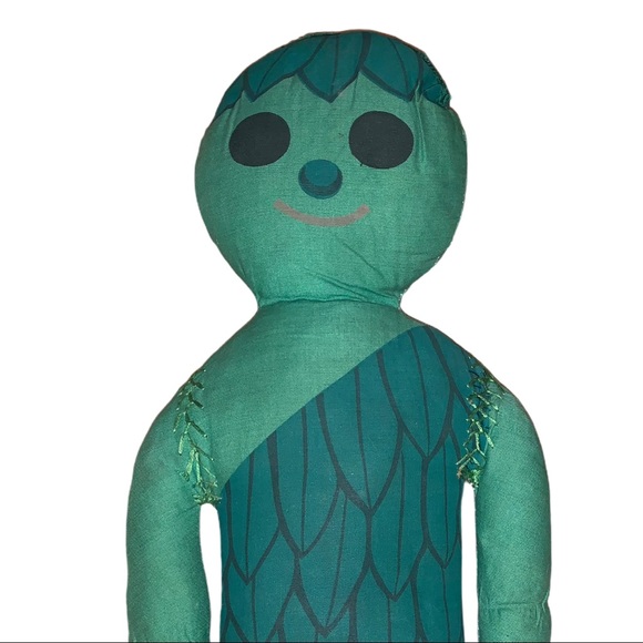 VTG 1970's Green Giant Little Sprout Cloth Coll Plush Toy Collectible - Picture 3 of 4